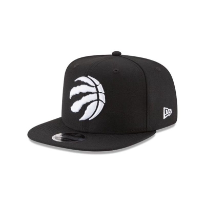 Black Toronto Raptors Hat - New Era NBA High Crown 9FIFTY Snapback Caps USA5038261